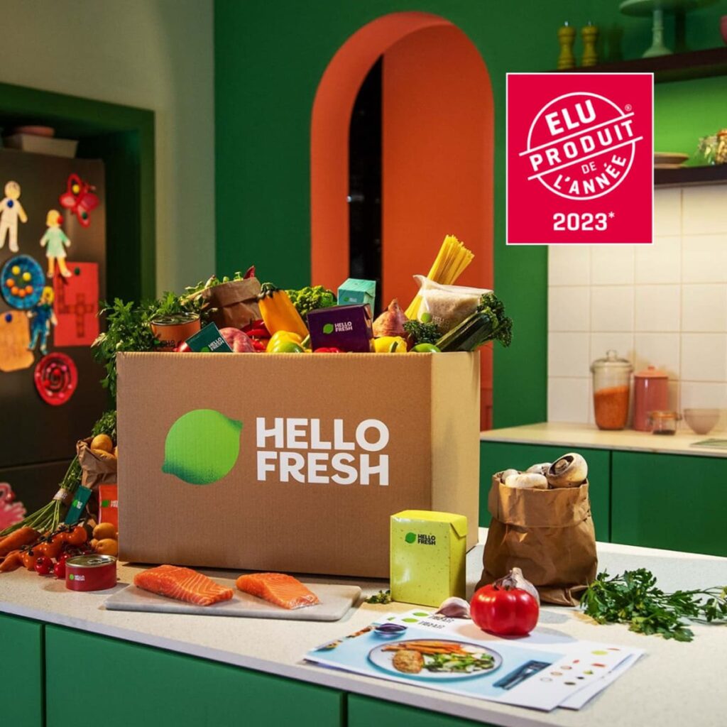 La box à cuisiner HelloFresh a été élue produit de l'année 2023