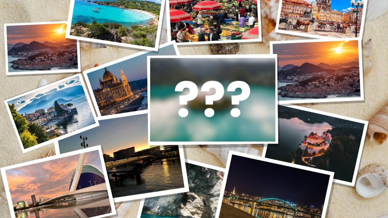 pack your bags Montage de destinations européennes illustrant l’abonnement voyage Pack Your Bags et son concept de destination surprise